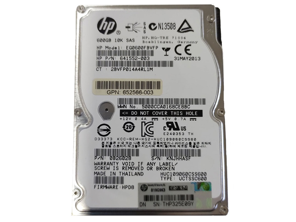 Disco SAS 600GB Server